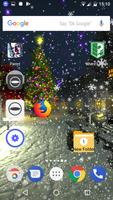 برنامه‌نما Christmas snowy Live wallpaper عکس از صفحه