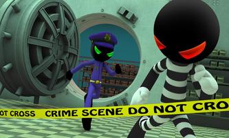 Criminal Stickman Escape 3D imagem de tela 3