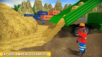 Euro Cargo Gold Mine 3D: Mega Truck Highway Tracks 截圖 3