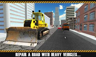 3D City Construction Simulator Poster