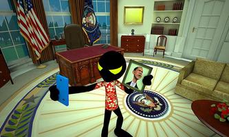 Stickman White House Escape ảnh chụp màn hình 1