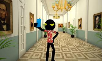 Stickman White House Escape ảnh chụp màn hình 2