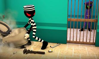 Stickman Escape Story 3D-poster