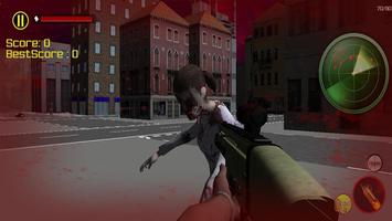 Zombie Apocalypse Three D: Death Target FPS 스크린샷 3