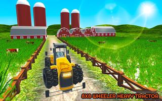 pesado tractor agricultura 3d simulador Poster
