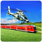 آیکون‌ Train Chase Helicopter Game