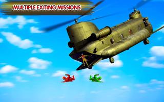 US Army Parachute Sky Diving 3D Game capture d'écran 3