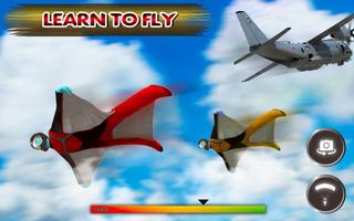 US Army Parachute Sky Diving 3D Game Affiche