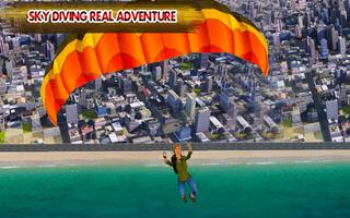 US Army Parachute Sky Diving 3D Game capture d'écran 2