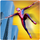 groots stad redden spiderhero strijd-icoon