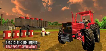 Tractor Driving Transport Simulation