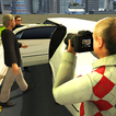 Moderne Limousine Auto Fahren: