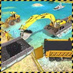Real City Road River Bridge Construction Game APK download