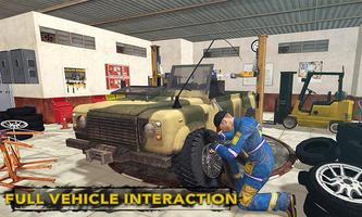 US Military Truck Mechanic Sim پوسٹر