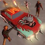 Zombie-Angriff-Monster-Auto-Üb Zeichen