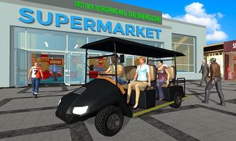 Shopping Mall Taxi Car Games captura de pantalla 1