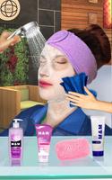 Face makeup & beauty spa salon makeover games 3D تصوير الشاشة 1