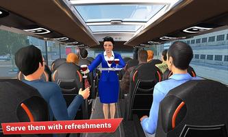 Waitress Coach Bus Simulator постер