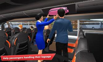 Waitress Coach Bus Simulator ảnh chụp màn hình 1