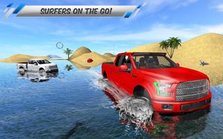 Beach Truck Water Surfing – 3D Fun Driving Sim capture d'écran 2