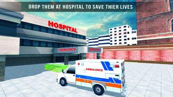 برنامه‌نما Ambulance Rescue 3D Simulator عکس از صفحه