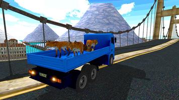 Animal Transporter Truck 3D Plakat