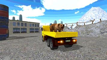 Animal Transporter Truck 3D captura de pantalla 1