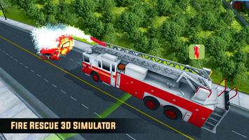 Fire Truck Rescue 3D Simulator スクリーンショット 1