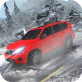 Prado de neve offroad 4x4 cond ícone