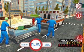 Salvamento da ambulância Simulator -  City Drive imagem de tela 1