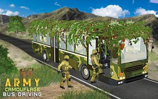 Army Camouflage Bus Driving 3D 2018 Affiche