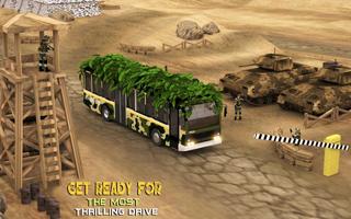 Army Camouflage Bus Driving 3D 2018 capture d'écran 1