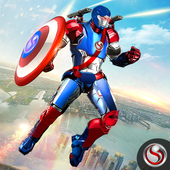 Download  Super Captain Flying Robot City Rescue Mission 