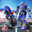 US Police Transform Robot Bike Cop - Robot Game-APK
