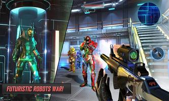 Futuristic Real Robot Wars - Robot FPS Shooter पोस्टर