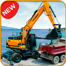 Grua de escavadeira pesada 3D - Caminhão de constr APK