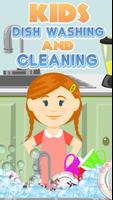 Kids Dish Wash and Cleaning Affiche