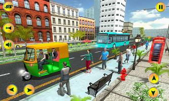 Modern City Tuk Tuk Auto Rickshaw Simulator 2017 captura de pantalla 3