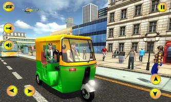 Modern City Tuk Tuk Auto Rickshaw Simulator 2017 تصوير الشاشة 1