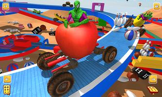 Superhero Apple Car Racing Games Android (Beta) Cartaz