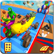 Superhero Fruit Car Race Banana Racing Stunts