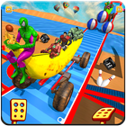 Superhero Fruit Car Race Banana Racing Stunts ícone