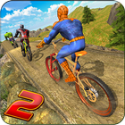 Superhero BMX Bicycle racing hill climb offroad 2 icon