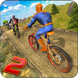 Superhero BMX Bicycle racing hill climb offroad 2 icon