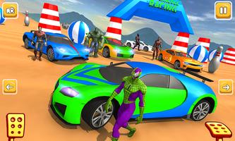Superhero Car Racing & Car Stunts الملصق