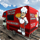City Pizza Delivery Van ícone