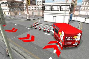City Pizza Delivery Van Cartaz