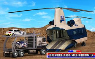 Police Truck for Transport adventure Game Affiche