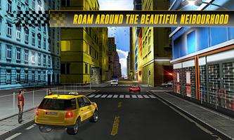 Real Taxi Car Driver 3D capture d'écran 2