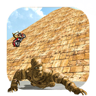 A guerra múmia na cidade-jogo de luta ícone